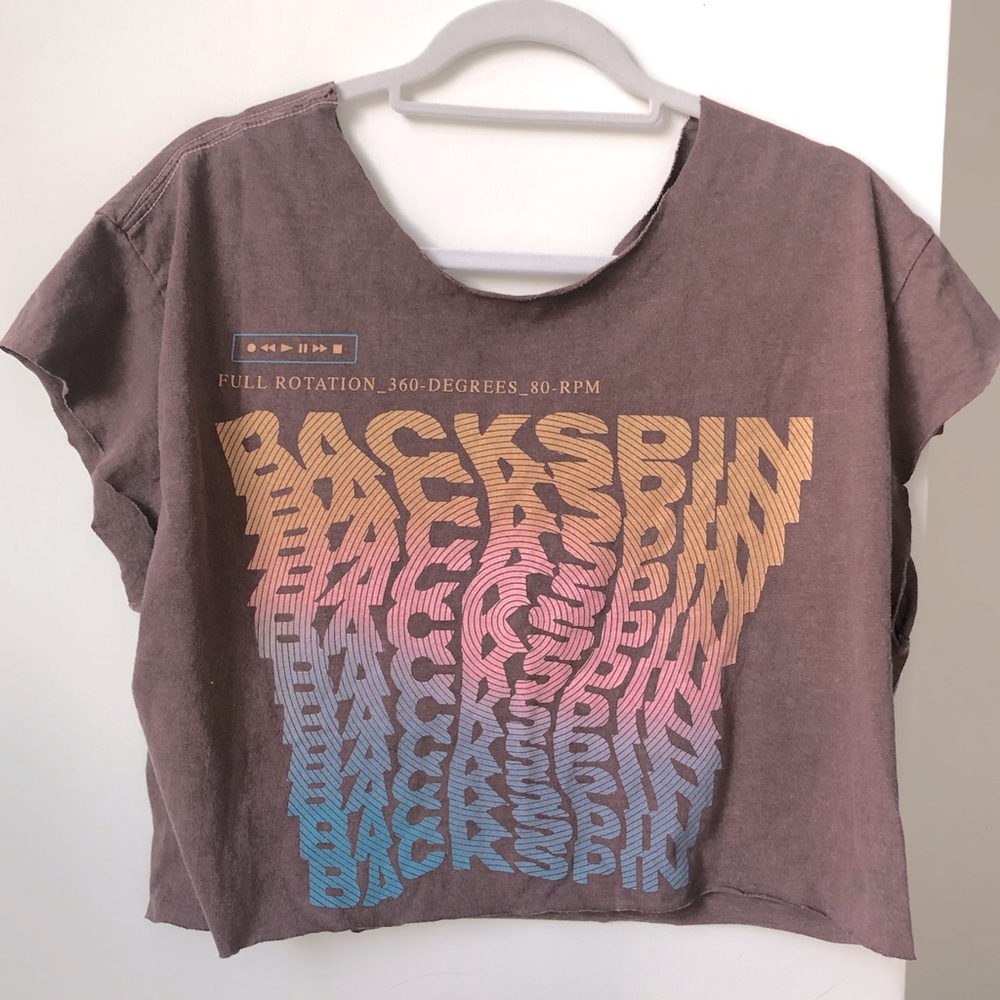 AWESOME VINTAGE CROPPED BOXY GRAPHIC TEE
